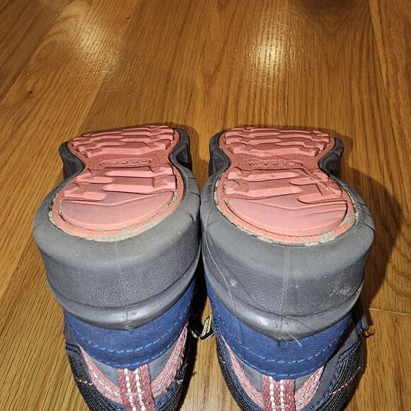 Little Kid Gray/Pink Keen Keen-Dry Waterproof Hiking Hunting Boots Sz 9 No Laces - Picture 5 of 8